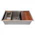 ZLINE 33" Undermount Single Bowl Ledge Sink, Stainless with Accessories, SLS-33
