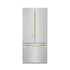ZLINE 36” Autograph 19.6 cu. ft. 2-Door Bottom Freezer Fridge Water/Ice Dispenser Stainless Steel Gold Accents RBIVZ-304-36-G