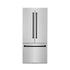 ZLINE 36" Autograph 19.6 cu. ft. 2-Door Bottom Freezer Fridge Water/Ice Dispenser Stainless Steel Matte Black Accents RBIVZ-304-36-MB