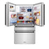 ZLINE 36" Autograph 21.6 cu. ft French Door Refrigerator with Ice Maker in Fingerprint Resistant Stainless Steel RFMZ-W-36-MB