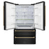 ZLINE 36" Autograph 22.5 cu. ft French Door Refrigerator with Ice Maker in  Black Stainless Steel RFMZ-36-BS-CB