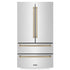 ZLINE 36" Autograph 22.5 cu. ft French Door Refrigerator with Ice Maker in Fingerprint Resistant Stainless Steel RFMZ-36-CB