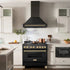 ZLINE 36" Autograph Black Stainless Wall Range Hood, Bronze, BS655Z-36-CB