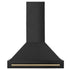 ZLINE 36" Autograph Black Stainless Wall Range Hood, Bronze, BS655Z-36-CB