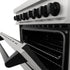 ZLINE 36" Autograph Dual Fuel Range, DuraSnow, Black, RASZ-SN-36-MB