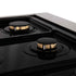 ZLINE 36" Autograph Dual Fuel Range, DuraSnow, Black, RASZ-SN-36-MB