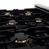 ZLINE 36" Autograph Dual Fuel Range, DuraSnow, White,Gold,RASZ-WM-36-G