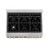ZLINE 36" Autograph Dual Fuel Range, DuraSnow,Champagne, RASZ-SN-36-CB