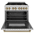 ZLINE 36" Autograph Dual Fuel Range, Stainless Steel, RAZ-36-CB