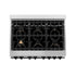 ZLINE 36" Autograph Dual Fuel Range, Stainless Steel, RAZ-36-MB