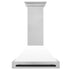ZLINE 36" Autograph DuraSnow White Range Hood 8654SNZ-WM36-MB