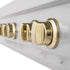 ZLINE 36" Autograph Edition Rangetop, DuraSnow, Gold Accent, RTSZ-36-G