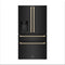 ZLINE 36" Autograph French Door Refrigerator with Water and Ice Dispenser in  Black Stainless Steel RFMZ-W-36-BS-CB