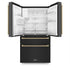ZLINE 36" Autograph French Door Refrigerator with Water and Ice Dispenser in  Black Stainless Steel RFMZ-W-36-BS-CB