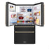 ZLINE 36" Autograph French Door Refrigerator with Water and Ice Dispenser in  Black Stainless Steel RFMZ-W-36-BS-G