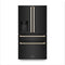 ZLINE 36" Autograph French Door Refrigerator with Water and Ice Dispenser in  Black Stainless Steel RFMZ-W-36-BS-G