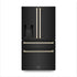 ZLINE 36" Autograph French Door Refrigerator with Water and Ice Dispenser in  Black Stainless Steel RFMZ-W-36-BS-G