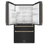 ZLINE 36" Autograph French Door Refrigerator with Water and Ice Dispenser in  Black Stainless Steel RFMZ-W-36-BS-G