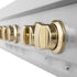 ZLINE 36" Autograph Rangetop, Stainless Steel, Gold Accents, RTZ-36-G