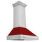 ZLINE 36" Autograph Stainless Red Gloss Wall Range Hood 8654STX-RG-36