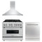 ZLINE 36" Bundled Stainless DualRange RangeHood Dishwasher 3KP-RARH36-DW
