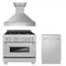 ZLINE 36" Bundled Stainless DualRange RangeHood Dishwasher 3KP-RASRH36-DWV