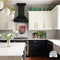ZLINE 36" Designer Series Wooden Wall Range Hood in Black, KBCC-36