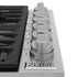 ZLINE 36" Gas Cooktop with 6 Gas Brass Burners and Black Porcelain Top RC-BR-36-PBT