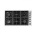 ZLINE 36" Gas Cooktop with 6 Gas Burners and Black Porcelain Top RC36-PBT