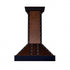 ZLINE 36" Hand-Hammered Copper Finish Wall Range Hood, 655-HBBBB-36