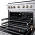 ZLINE 36 in. 5.2 cu. ft. 6 Burner Gas Range with Convection Gas Oven in Stainless Steel, SGR36