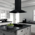 ZLINE 36" Porcelain Rangetop in Black Stainless with 6 Gas Burners, RTB-36