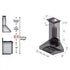 ZLINE 36" Professional Wall Range Hood, Built-in CrownSound® Bluetooth Speakers, 697CRN-BT-36