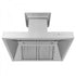 ZLINE 36" Professional Wall Range Hood, Built-in CrownSound® Bluetooth Speakers, 697CRN-BT-36
