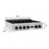 ZLINE 36" Rangetop, DuraSnow Stainless, MatteBlack Accents, RTSZ-36-MB