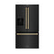 ZLINE 36" Refrigerator, Water, Ice Dispenser, Fingerprint Resistant, RSMZ-W-36-BS-CB