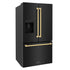 ZLINE 36" Refrigerator, Water, Ice Dispenser, Fingerprint Resistant, RSMZ-W-36-BS-G