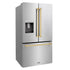 ZLINE 36" Refrigerator, Water, Ice Dispenser, Fingerprint Resistant, RSMZ-W-36-G