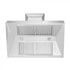 ZLINE 36" Snow Finish Stainless Range Hood with Snow Finish Shell, 8654SN-36