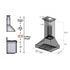 ZLINE 36" Snow Finish Wall Range Hood, Oil Rubbed Shell, 8654ORB-36