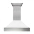 ZLINE 36" Snow Finish Wall Range Hood, White Matte Shell, 8654WM-36