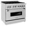 ZLINE 36" Stainless 4.6 cu.ft. 6 Gas Burner/Electric Oven Range, RA36