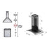 ZLINE 36" Stainless Steel Island Range Hood GL14i-36