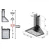 ZLINE 36" Stainless Steel Wall Range Hood, Crown Molding, KL2CRN-36