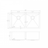 ZLINE 36" Undermount Double Bowl Sink in Stainless Steel, SR50D-36