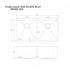 ZLINE 36" Undermount Double Bowl Sink Stainless Steel, SR50D-36S