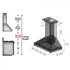 ZLINE 36" Unfinished Wooden Wall Range Hood, KBUF-36