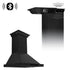 ZLINE 36" Wall Black Stainless Range Hood, Crown Speakers, BSKBNCRN-BT-36