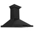 ZLINE 36" Wall Black Stainless Range Hood, Crown Speakers, BSKBNCRN-BT-36