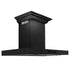 ZLINE 36" Wall Mount Range Hood, Black Stainless Steel, BSKENCRN-36